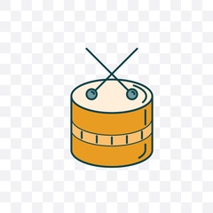 Percussion icon vector