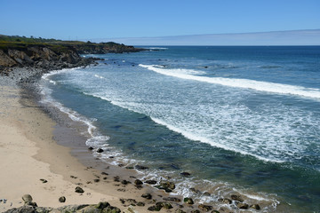 Beautiful ocean views along the Pacific Coast, California, USA