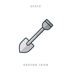 Shovel icon vector