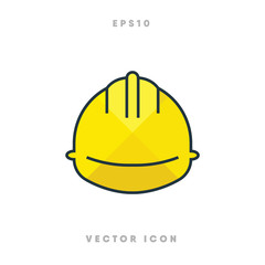 Helmet icon vector