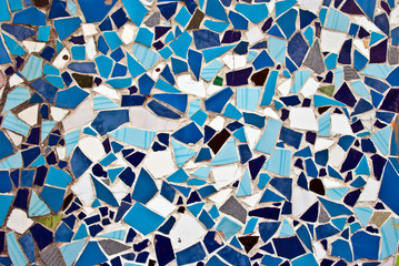 Fototapeta na wymiar Multicolored mosaic from tile