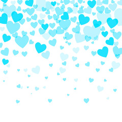 Naklejka na ściany i meble vector background with blue hearts