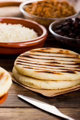 Breakfast typical of Latin American countries, Arepa