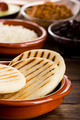 Breakfast typical of Latin American countries, Arepa