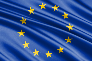 waving flag european Union