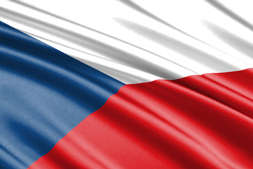 waving flag Czech republic