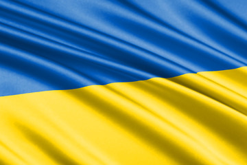 waving flag Ukraine