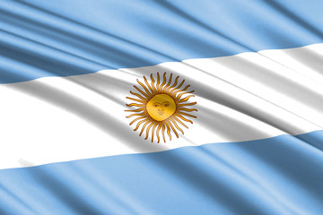 waving flag argentina