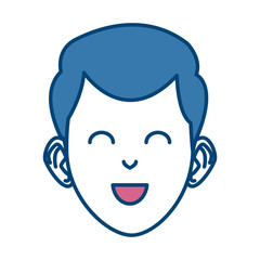 Young man cartoon icon vector illustration graphic design icon vector illustration graphic design