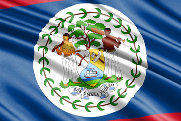 waving flag Belize
