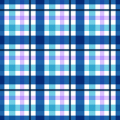 Vector checkered plaid seamless pattern