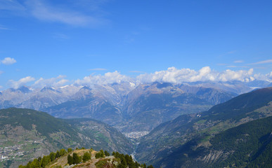 Schweizer Alpen im Wallis