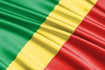 waving flag Congo