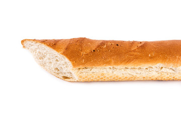 Baguette isolated on white