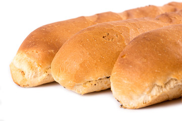Baguette isolated on white