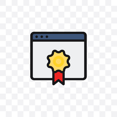 Winner vector icon