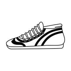 sport tennis shoes isolated icon