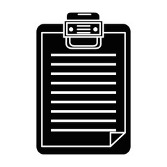 checklist clipboard isolated icon