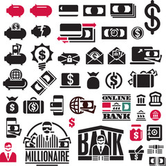 Money icons set