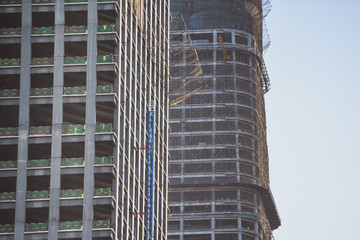 Constructing new high-rise building