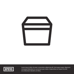 Package icon vector