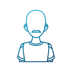 Young man cartoon icon vector illustration graphic design