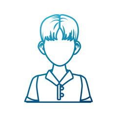 Young man cartoon icon vector illustration graphic design