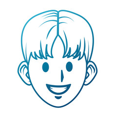 Young man cartoon icon vector illustration graphic design