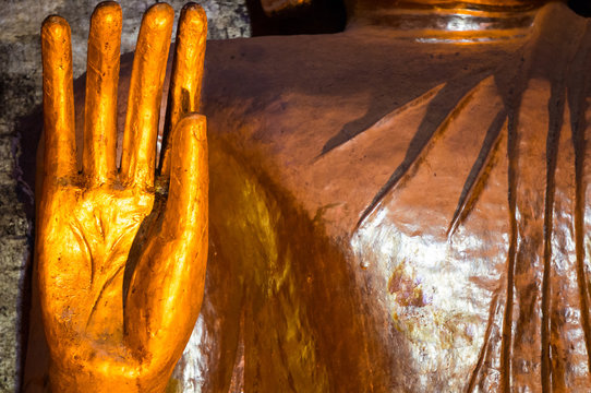 Hand of ancient buddha