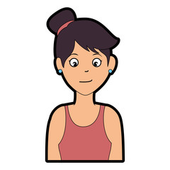 woman athlete in sports suit