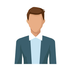 Young man cartoon icon vector illustration graphic design