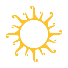 Sun vector icon