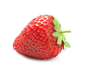 Delicious strawberry on white background