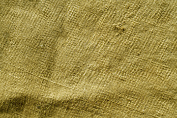 old yellow color burlap sack pattern.