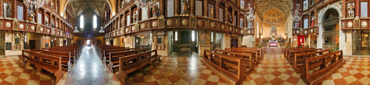 Curtatone, santuario di Grazie, interno a 360&deg;