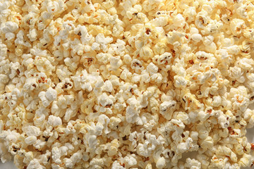 Delicious popcorn, closeup