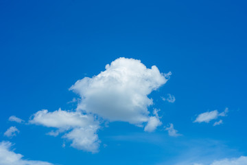 Beautiful Sky with white cloud on blue sky background, In day time.