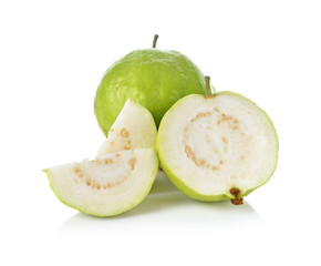 Fototapeta na wymiar Guava fruit isolated on the white background.