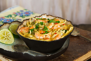 Prawn and coconut laksa