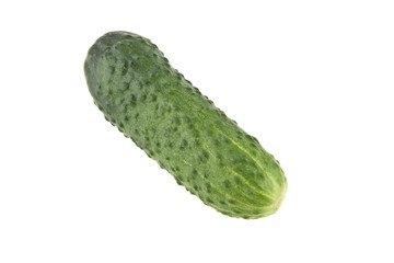 fresh cucumber isolated on white background