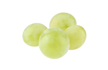green grapes isolated on white background
