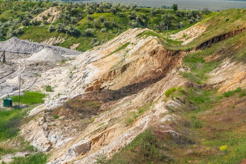 Clay quarry near the town of Polohy