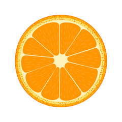 Fototapeta na wymiar Half of fruit. Orange.