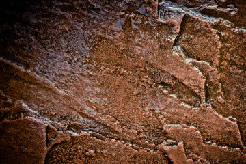 Old brown cement floor