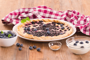 Blueberry tart.