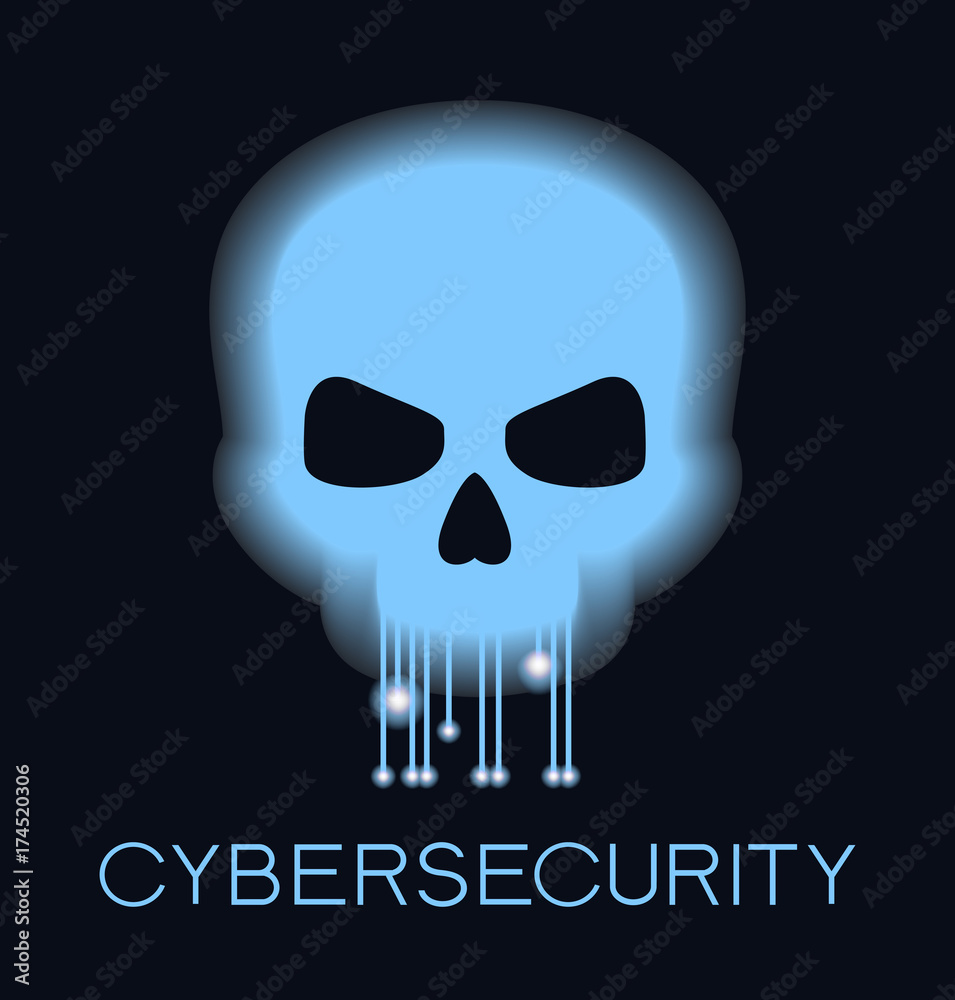 Poster cybersecurity future technology. cybersecurity concept background. motion move blur. abstract networ