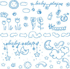childish doodles