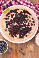 Blueberry tart.