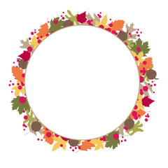 Herbstblätter Kranz