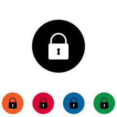Set of padlock icons.